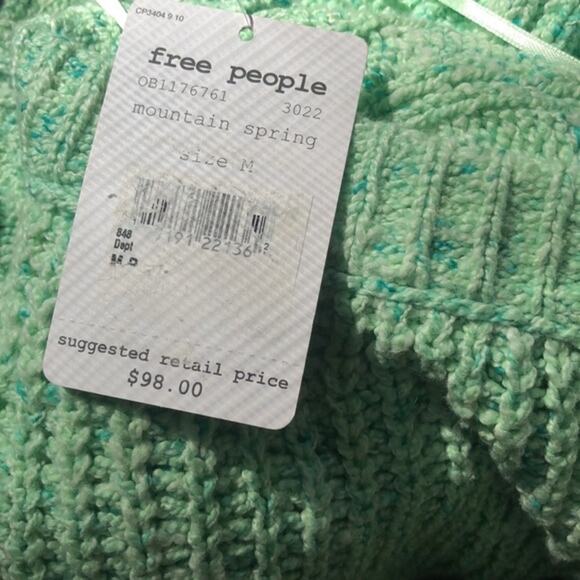 NWT! Free People on Your Side Knit Pullover Women's Size Medium - Picture 10 of 10